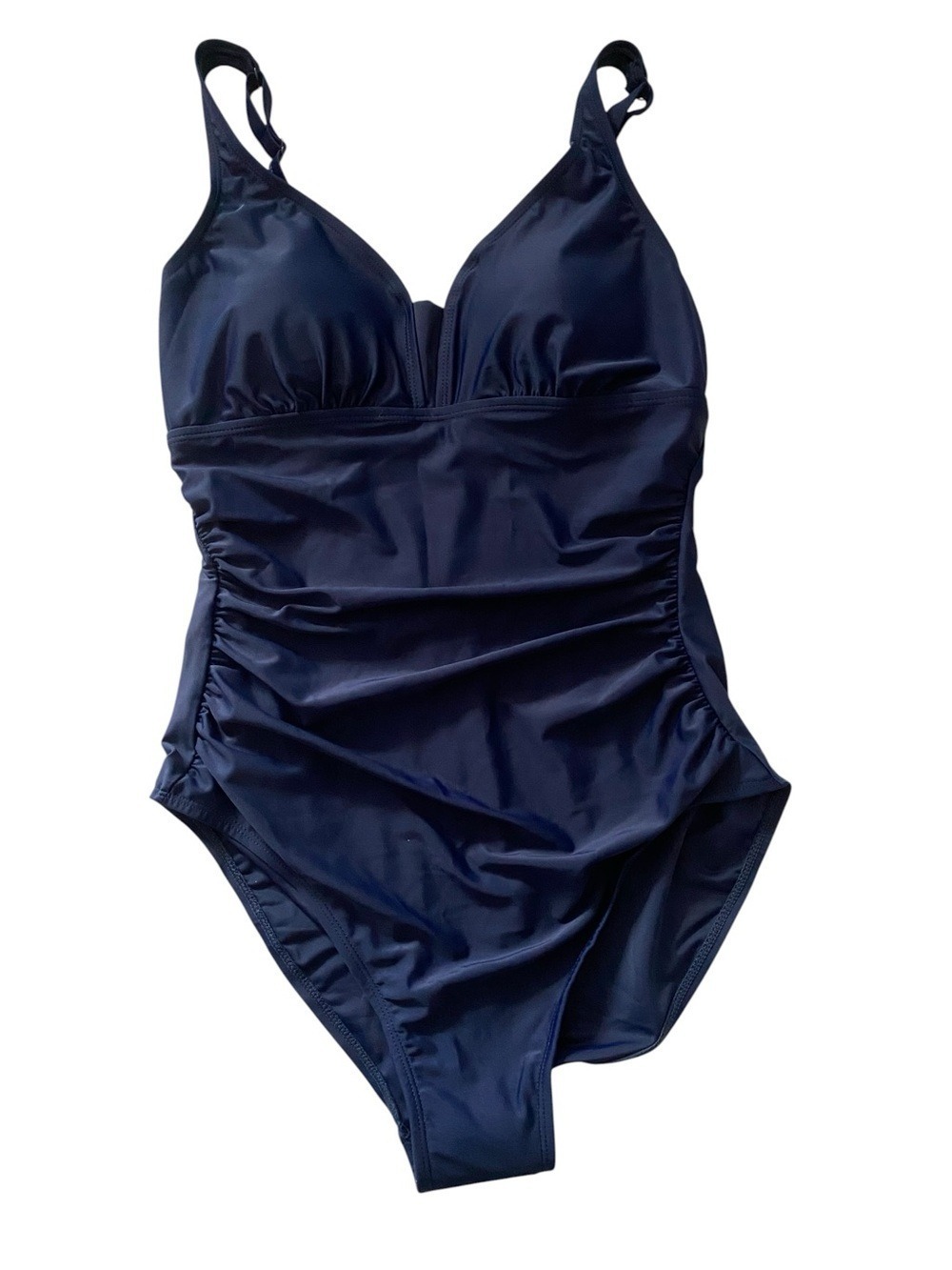 Simon Chang Navy Blue One-Piece Swimsuit - Size 12 (D cup) - Picture 2 of 12